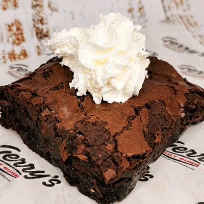 Chocolate Brownie & Whipped Cream